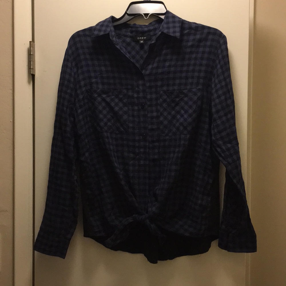 Drew plaid top